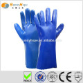 Sunnyhope blue PVC safety working gloves